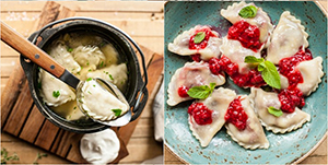 Вареники и пельмени из ресторана