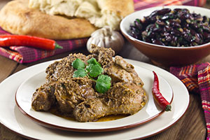 Грузинская кухня: Сациви, лобио и лепешка