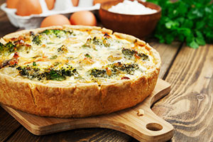 Французский пирог с курицей киш-лоран